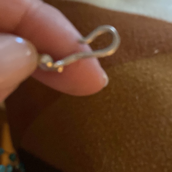 Jay king signature hook necklace in sterling silver & Turquoise Vintage 21” - Picture 6 of 6